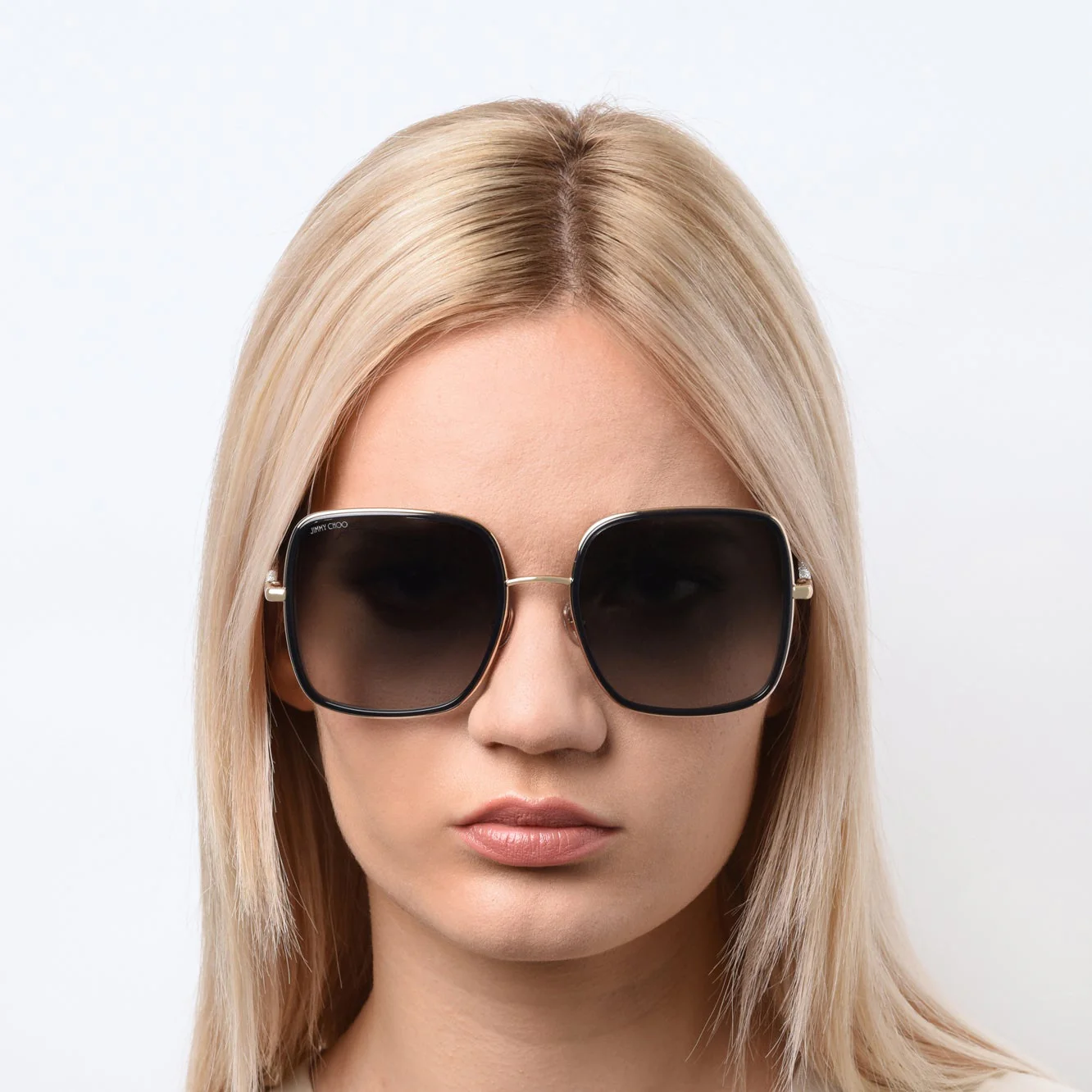 Jimmy Choo JAYLA/S 2F7 579O  (JC7) Unisex Gold Grey - Image 6