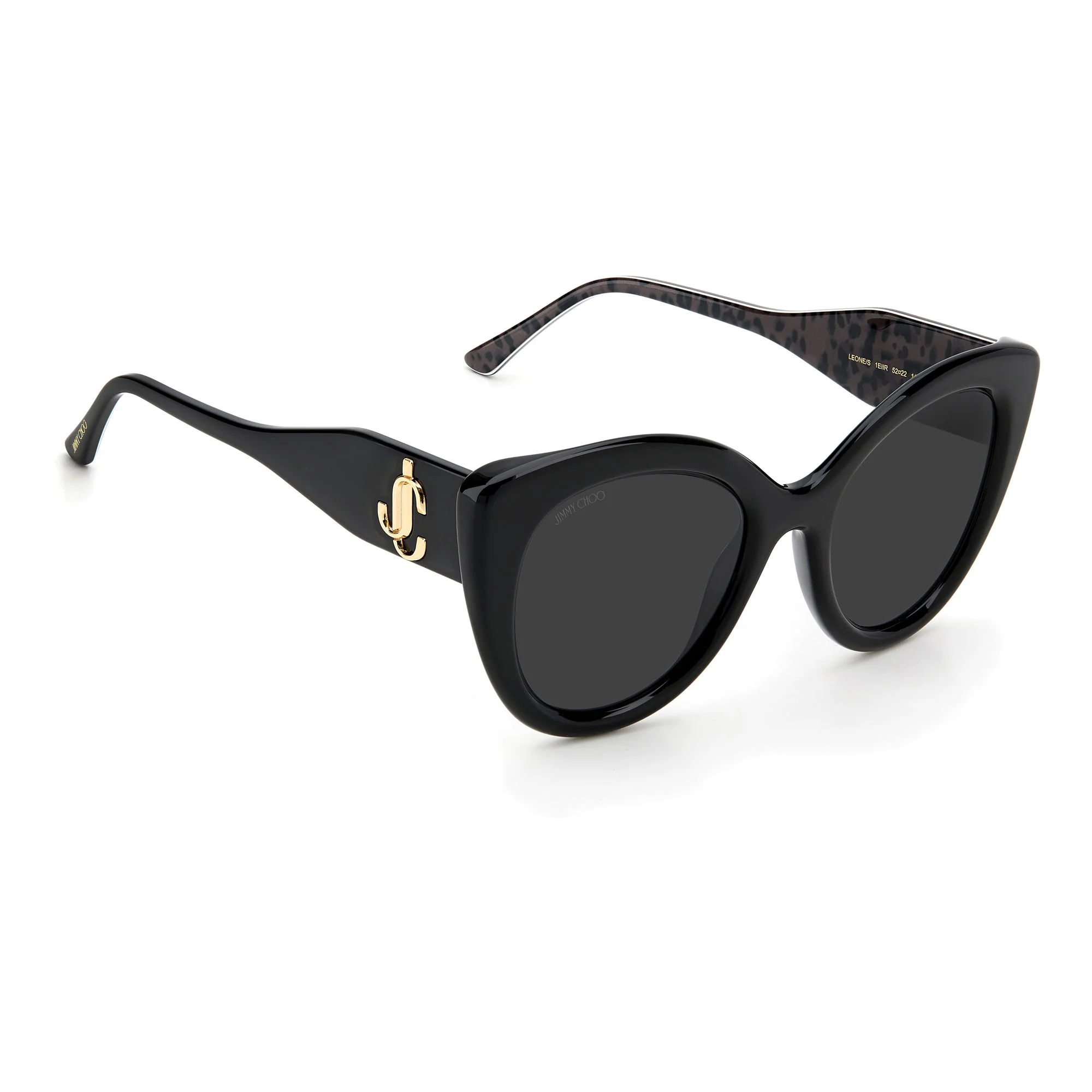 Jimmy Choo LEONE/S 1EI 52IR(JC2) Women's Black Sunglasses - Image 3
