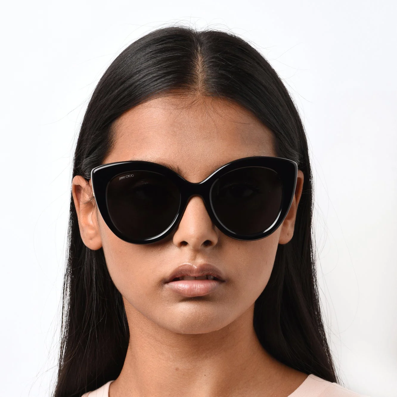 Jimmy Choo LEONE/S 1EI 52IR(JC2) Women's Black Sunglasses - Image 5