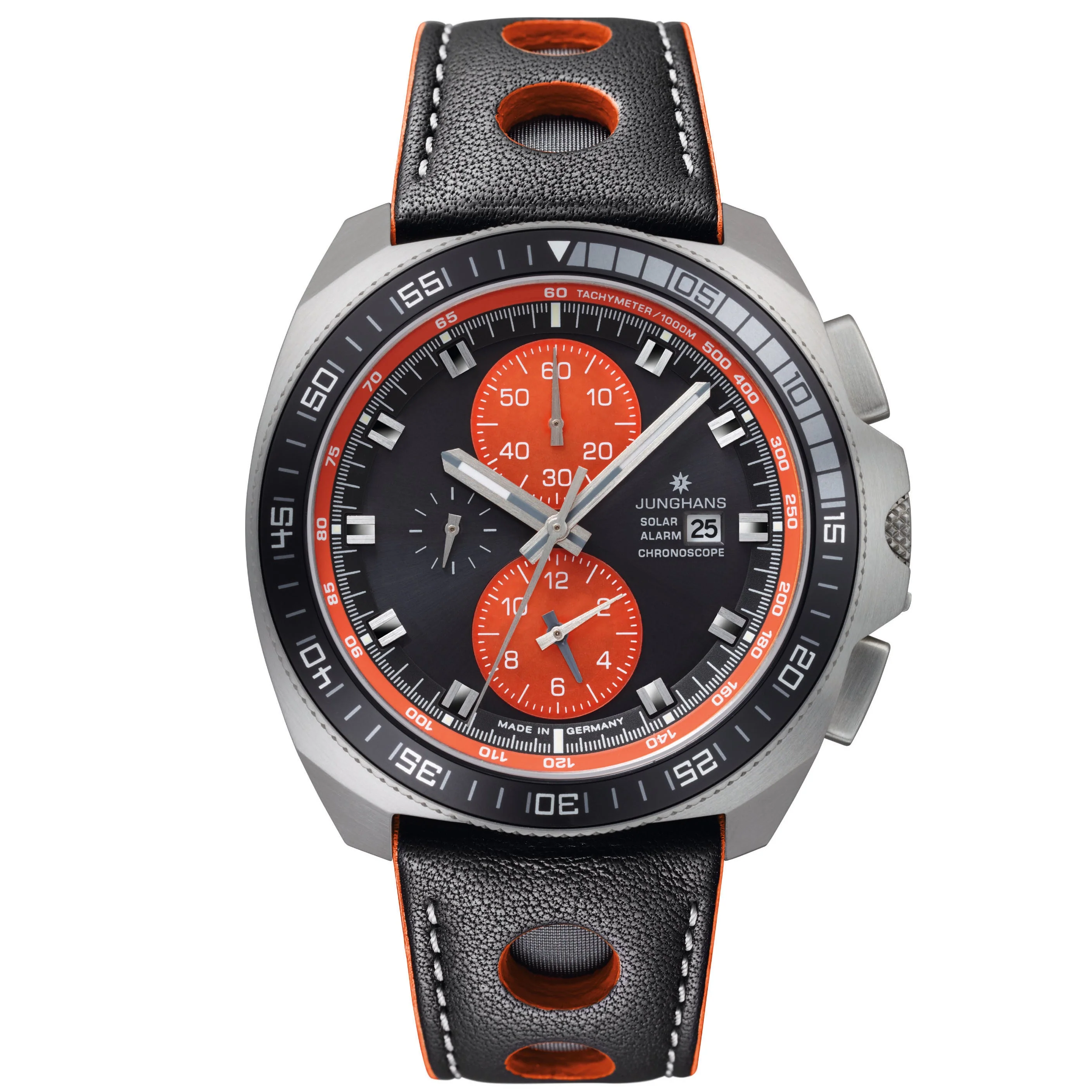 Junghans 1972 Chronoscope Men's Orange/Black Watch
