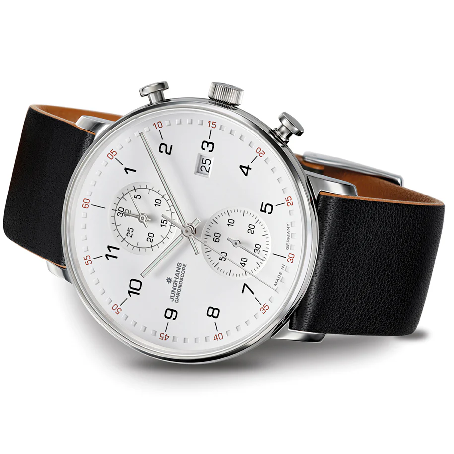 Junghans FORM C Chronoscope Men's White/Black Watch - Image 4