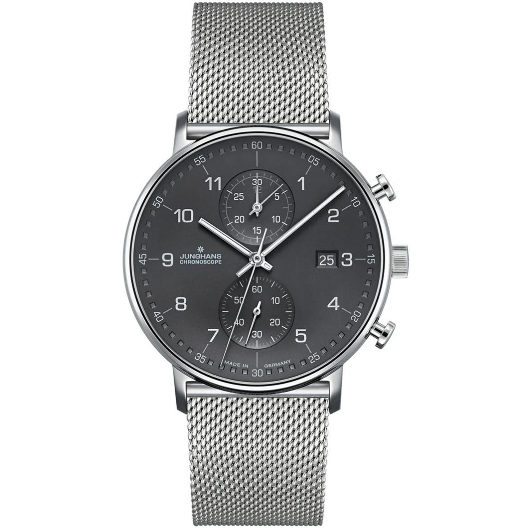 Junghans Form C Chronoscope Men's Black/Silver Watch