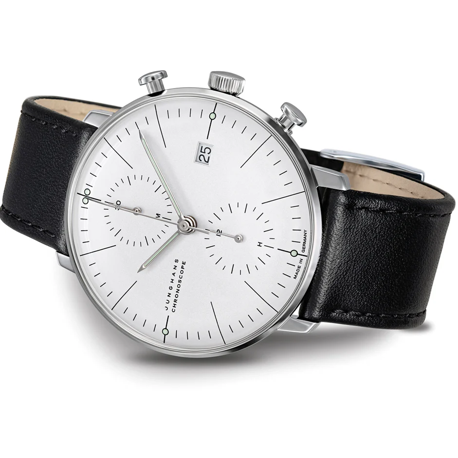 Junghans Max Bill Chronoscope Men's White/Black Watch - Image 2