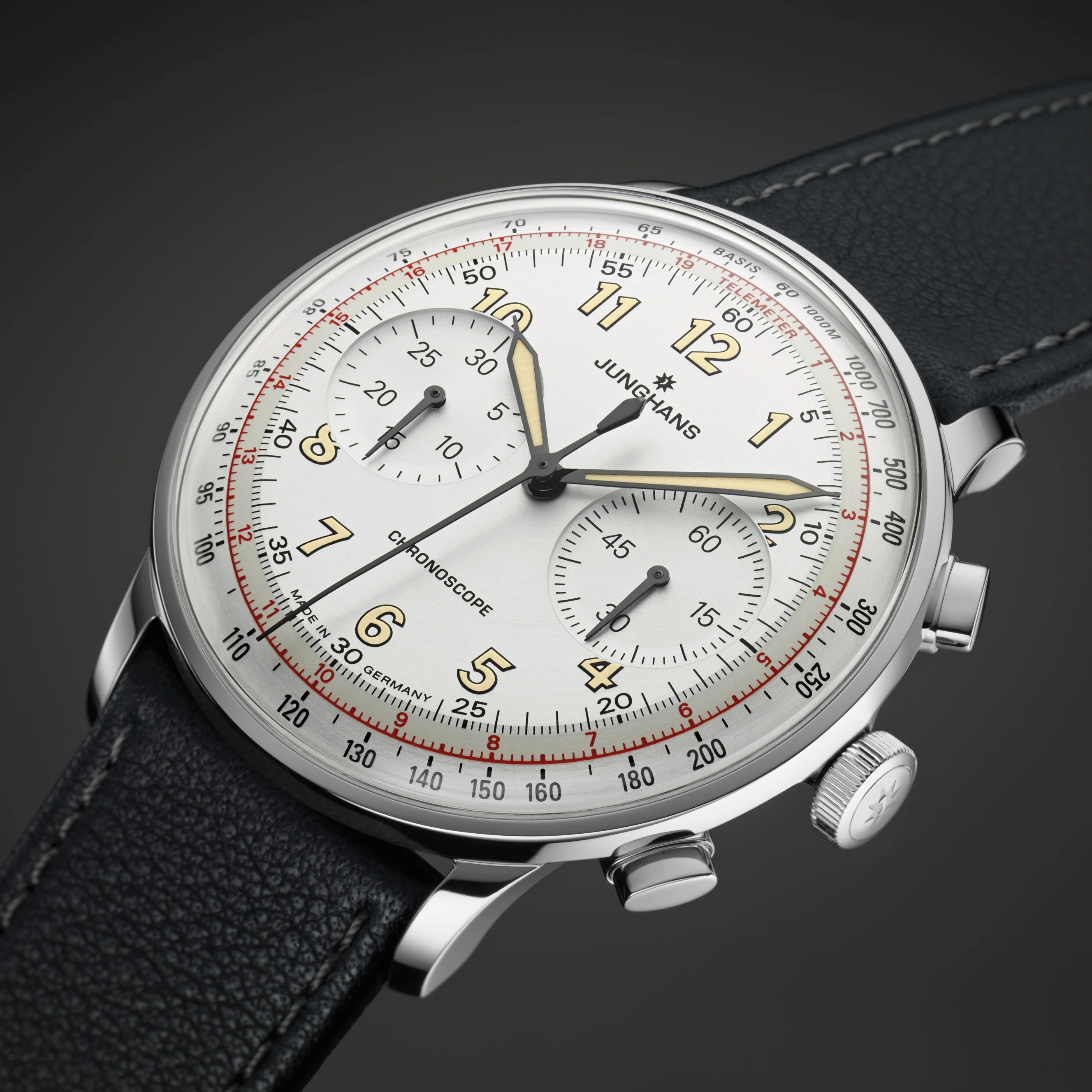 Junghans Meister Telemeter Men's White/Black Watch - Image 5
