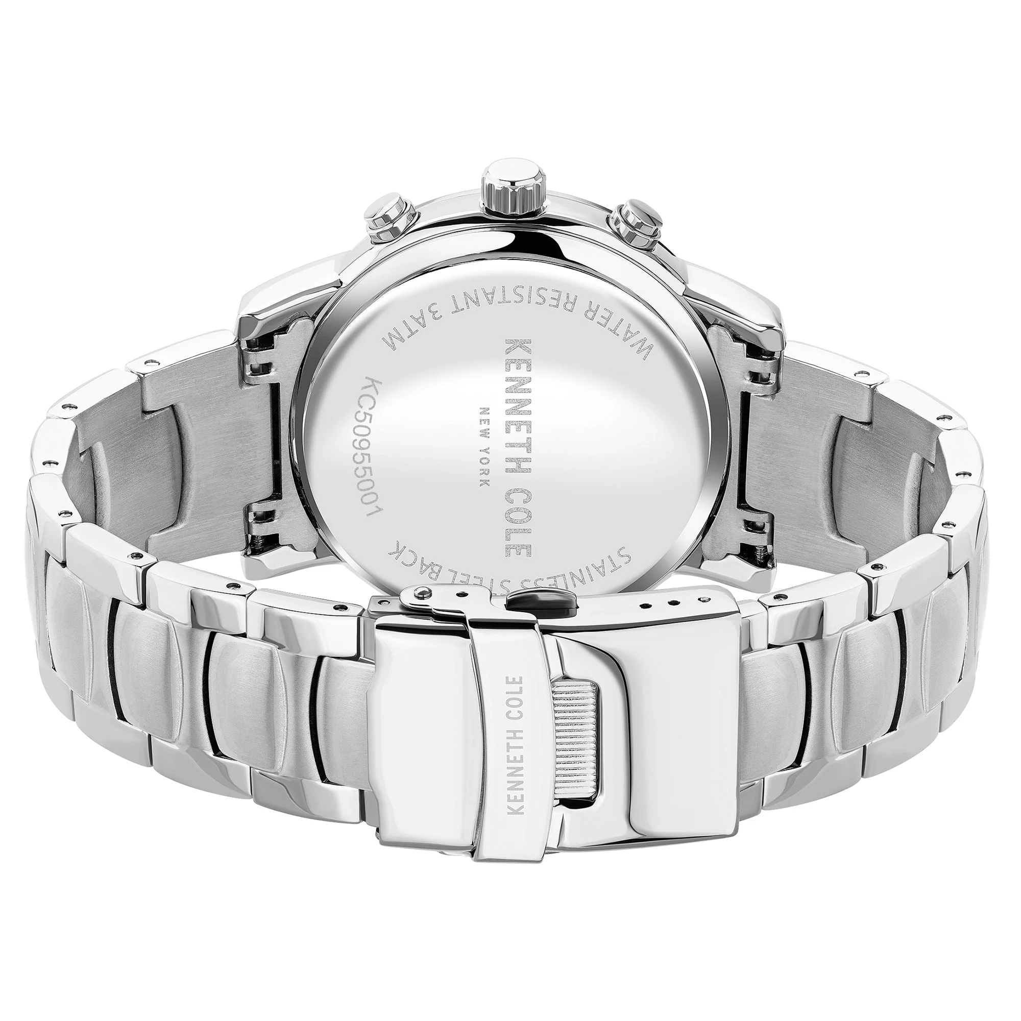 Kenneth Cole Men's Silver Watch - Image 2