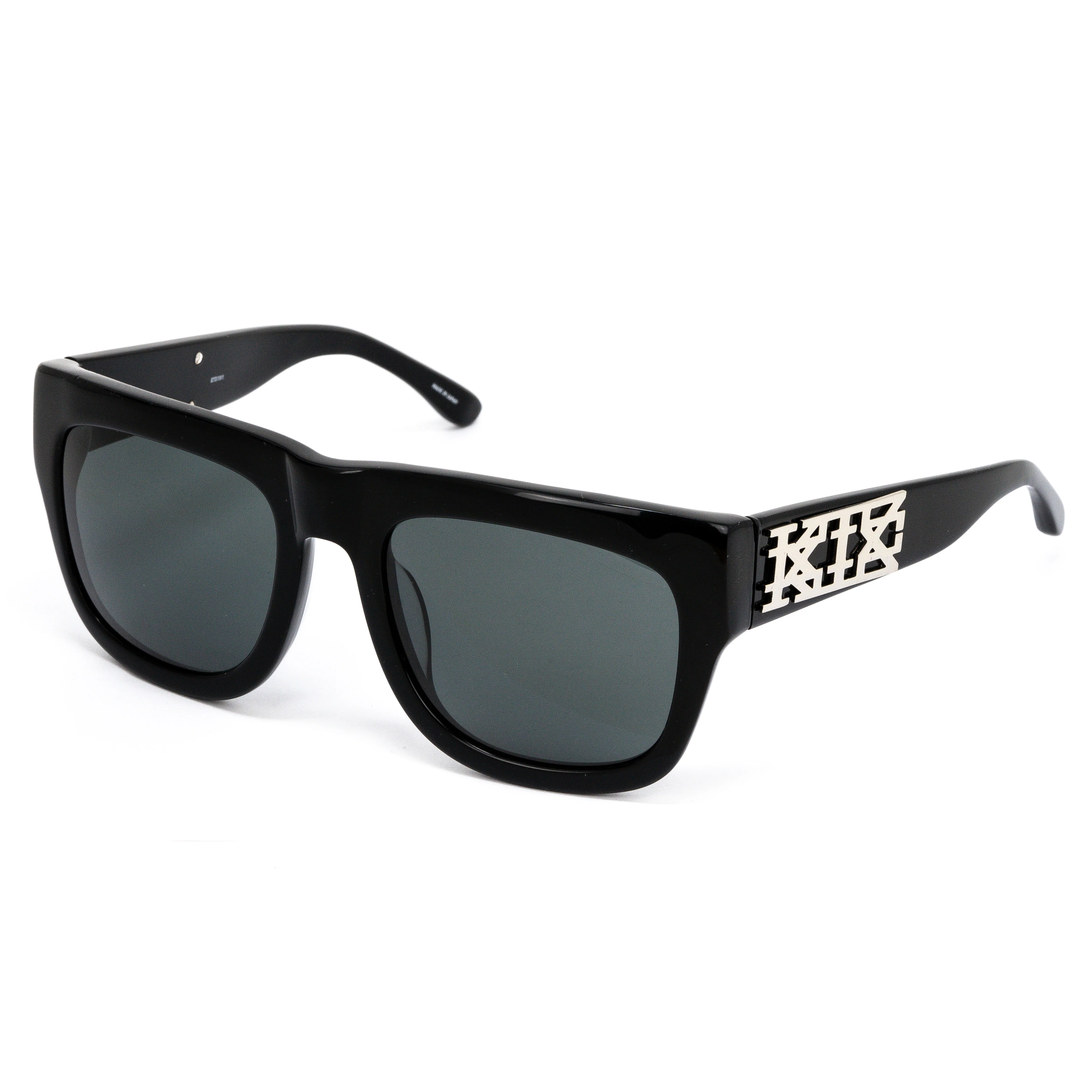 Kokon To Zai Unisex D-Frame Grey Sunglasses