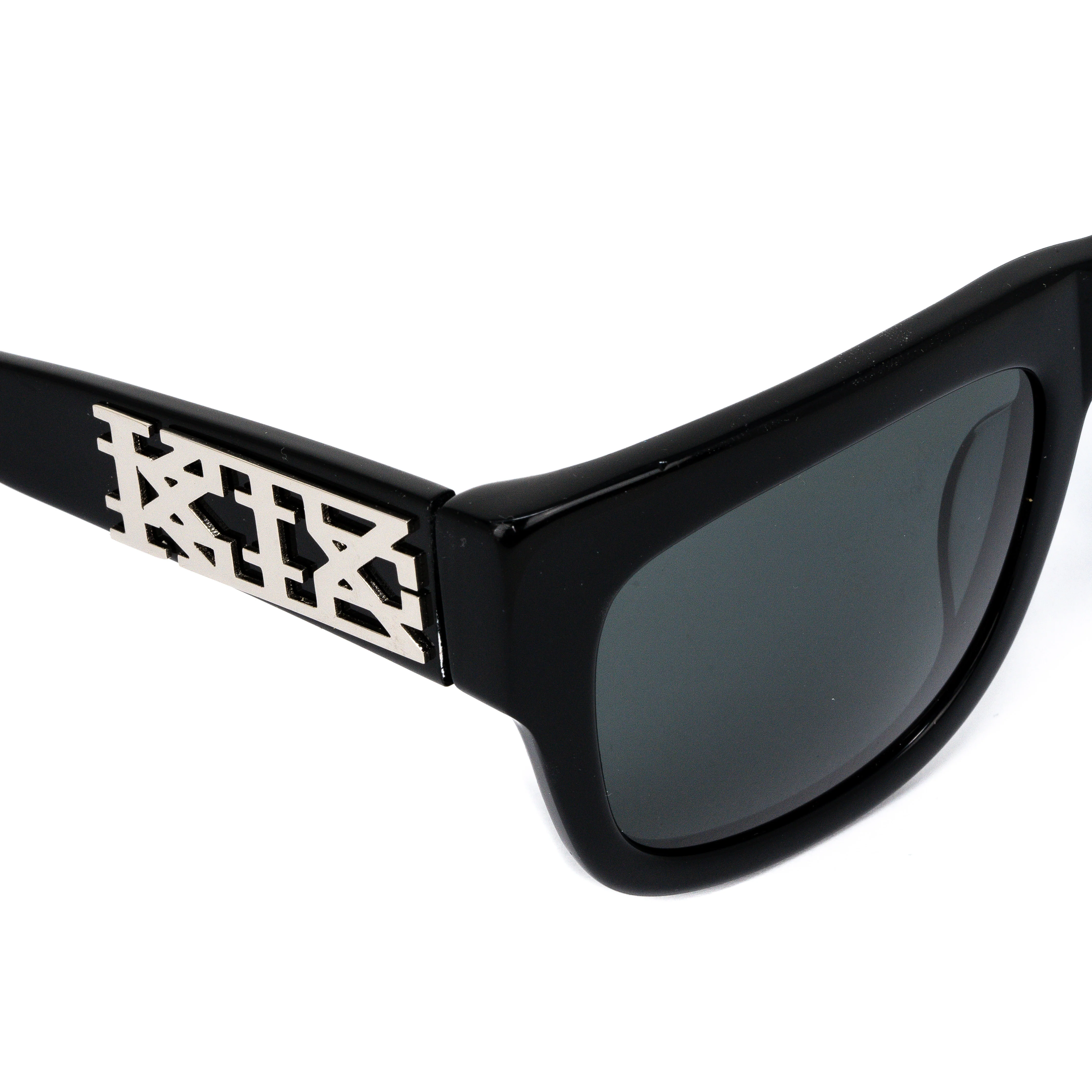 Kokon To Zai Unisex D-Frame Grey Sunglasses - Image 4