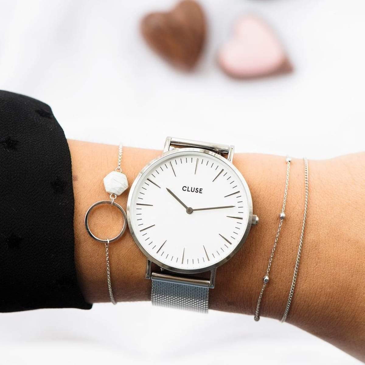 Cluse White Boho Chic Watch - Image 4