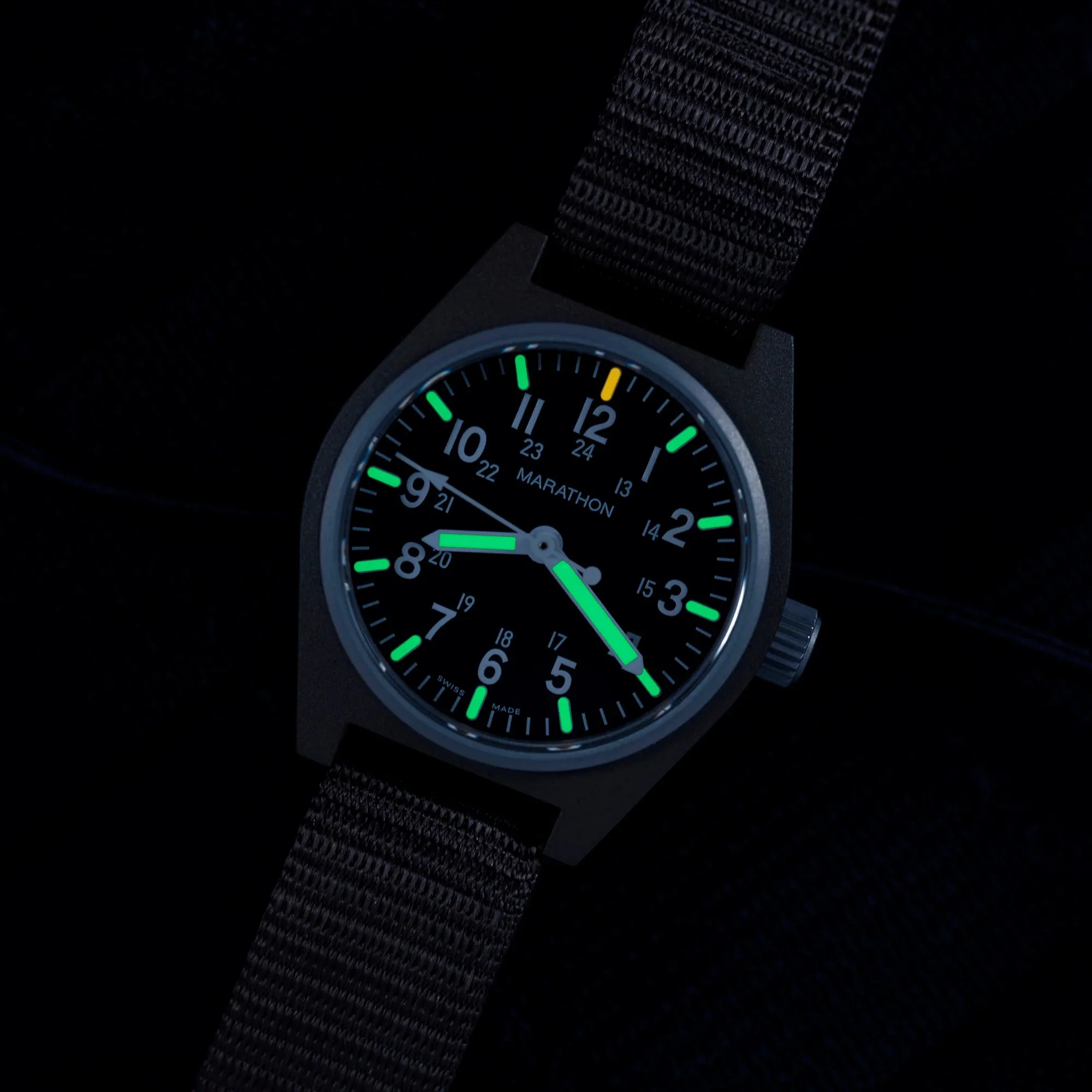 Marathon General Purpose Quartz with MaraGlo (GPQ) - 34mm US Government Marked Sage Green WW194009SG - Image 5