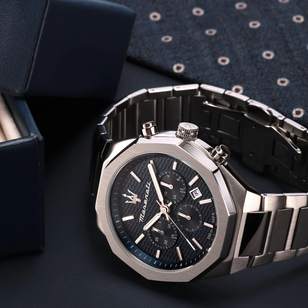Maserati Men's Stile Blue Watch - Image 6