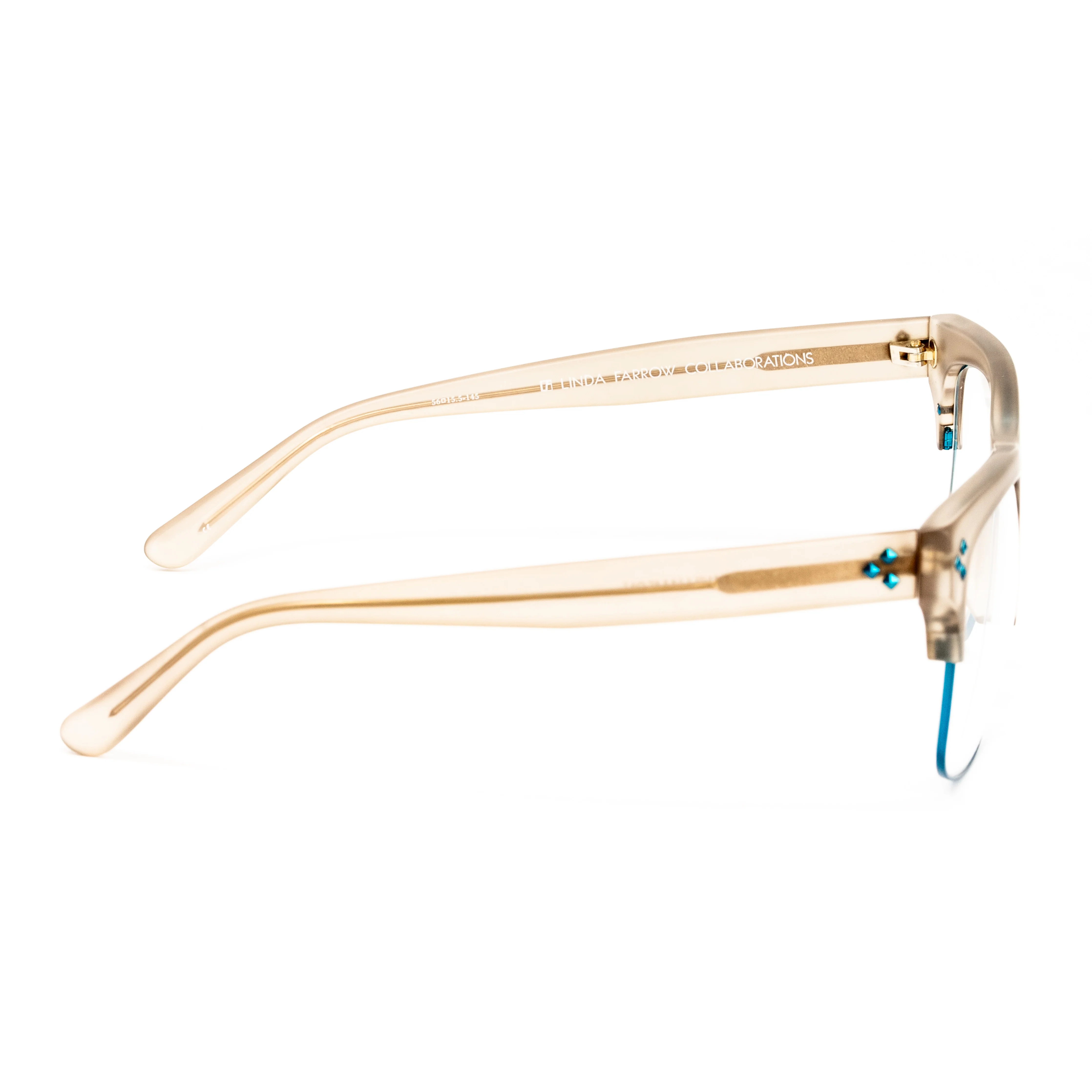 Matthew Williamson x Linda Farrow Champagne Eyeglasses - Image 3