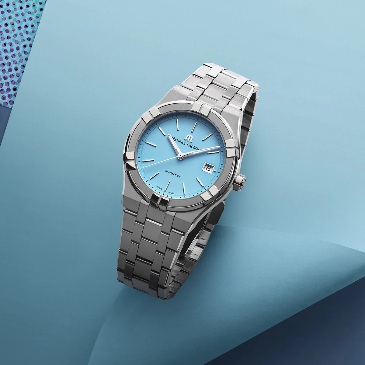 Maurice Lacroix Aikon Quartz Colours Edition Unisex Light Blue Watch - Image 3