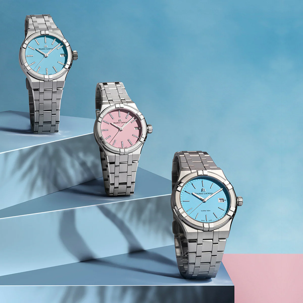 Maurice Lacroix Aikon Quartz Colours Edition Unisex Light Blue Watch - Image 4