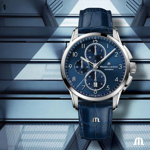 Maurice Lacroix Pontos Chronograph Men's Blue Watch - Image 2