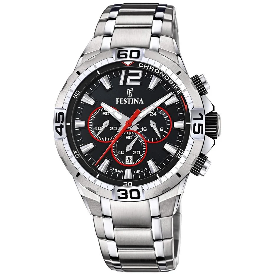 Festina Men's Black Chrono Bike Watch