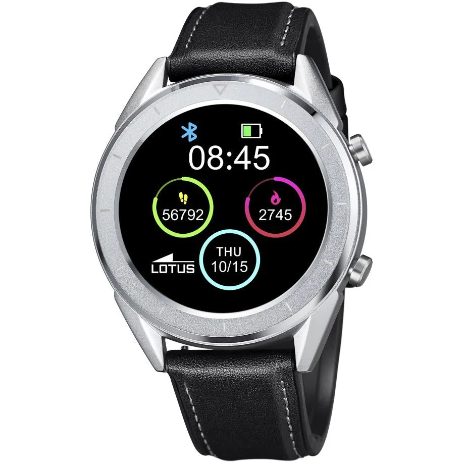 Lotus Men's Black Smartime Watch
