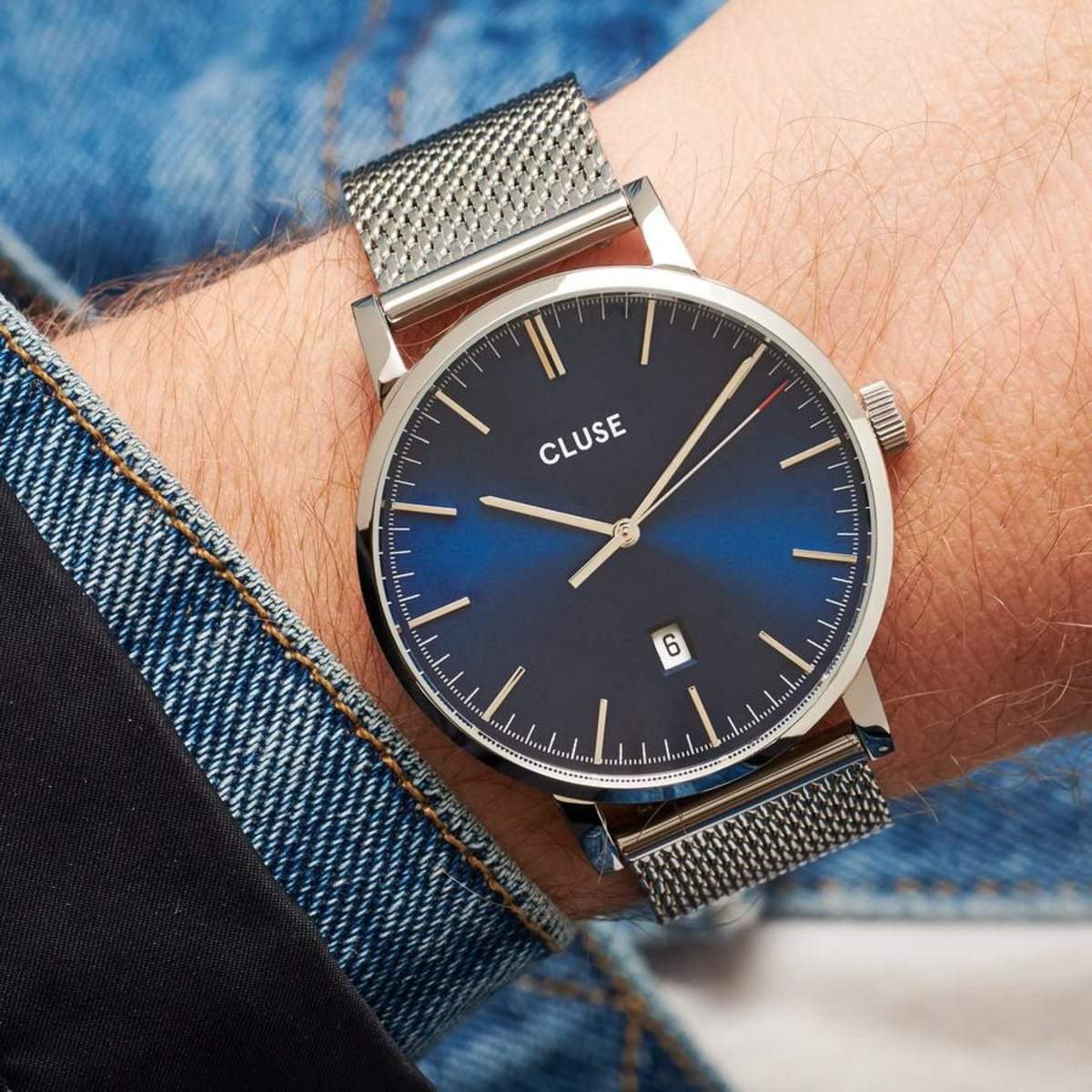 Cluse Blue Aravis Men's Watch - Image 4