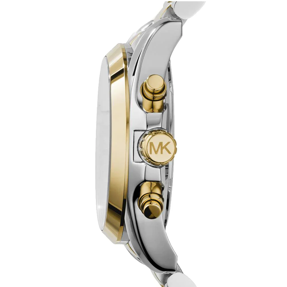 Michael Kors Watch Bradshaw Chronograph 43mm Blue Gold - Image 2