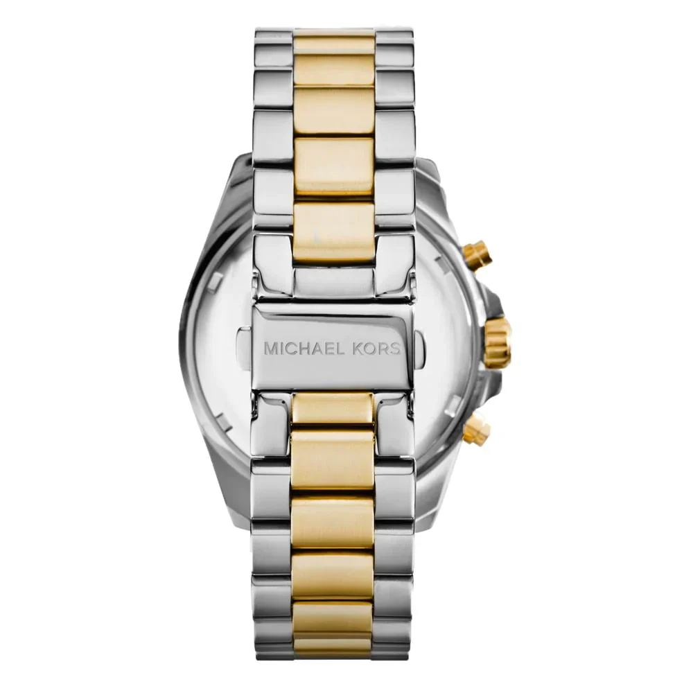 Michael Kors Watch Bradshaw Chronograph 43mm Blue Gold - Image 3