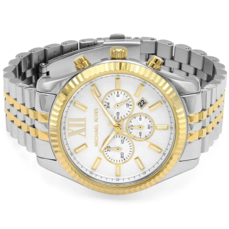 Michael Kors Men's Lexington Chronograph Two Tone Watch - Image 2