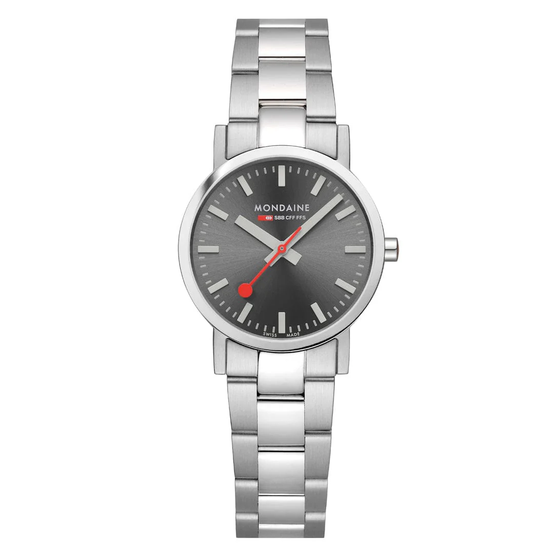 Mondaine Classic 30mm Ladies' Grey Watch - Image 5