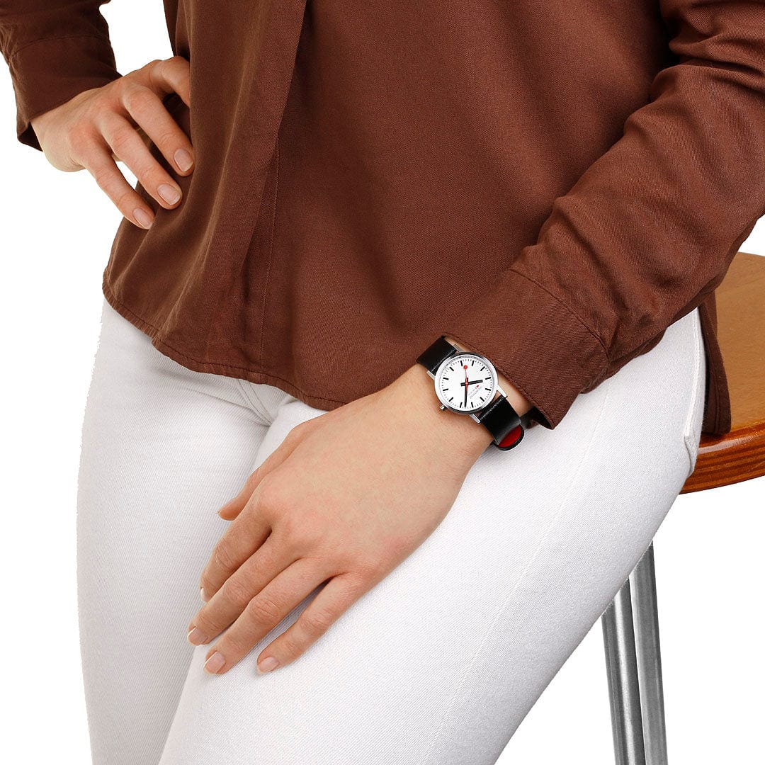 Mondaine Classic 30mm Ladies' White Watch - Image 2