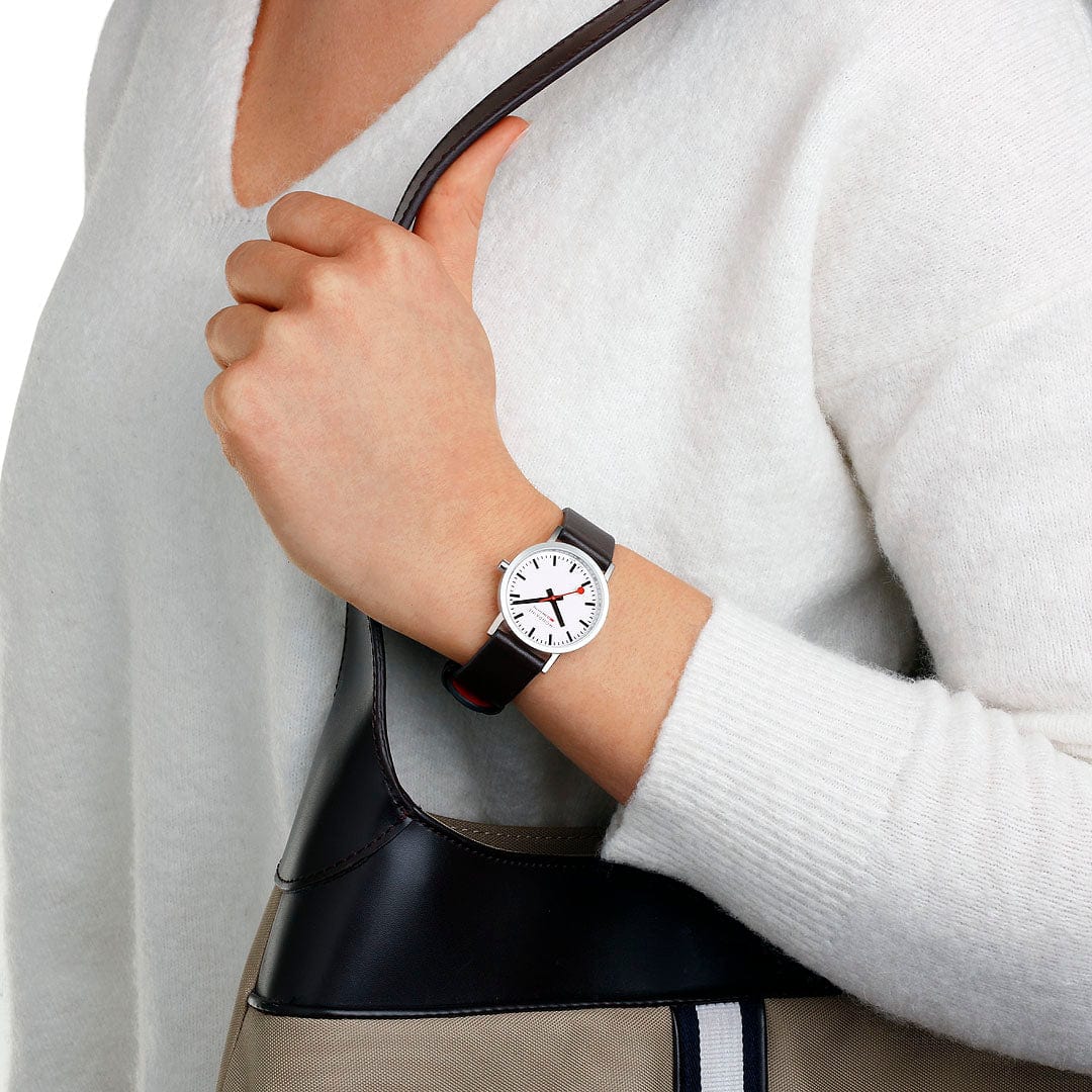 Mondaine Classic 30mm Ladies' White Watch - Image 2
