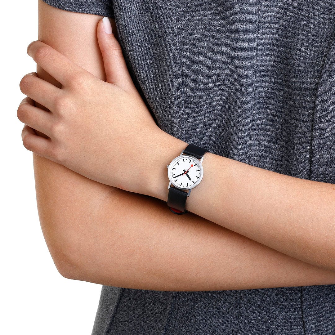 Mondaine Classic 30mm Ladies' White Watch - Image 2
