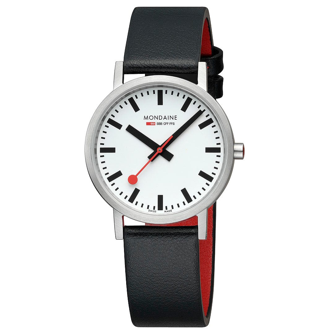 Mondaine Classic 36mm Ladies' White Watch