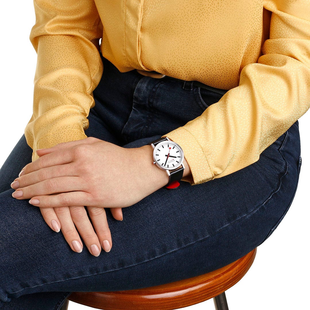 Mondaine Classic 36mm Ladies' White Watch - Image 2