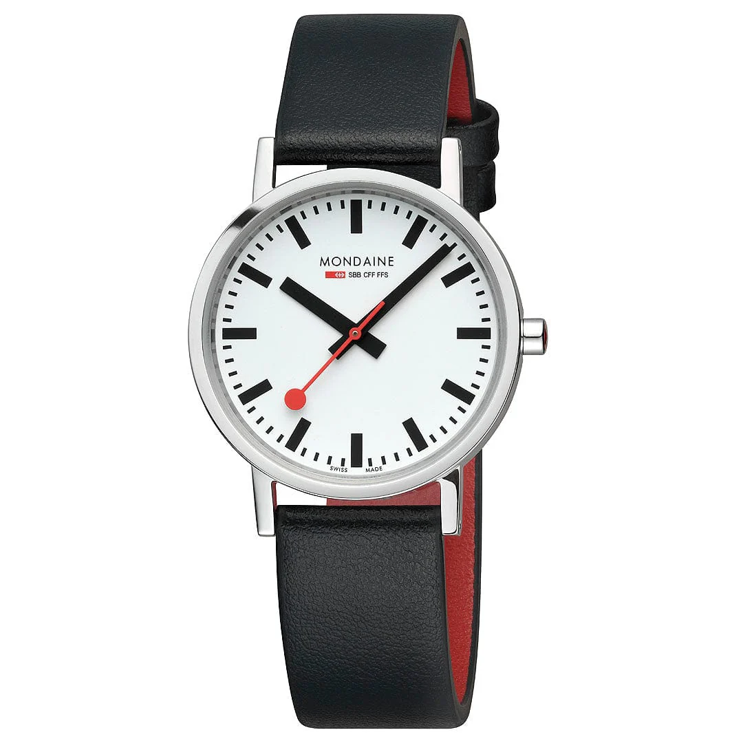 Mondaine Classic 36mm Ladies' White Watch