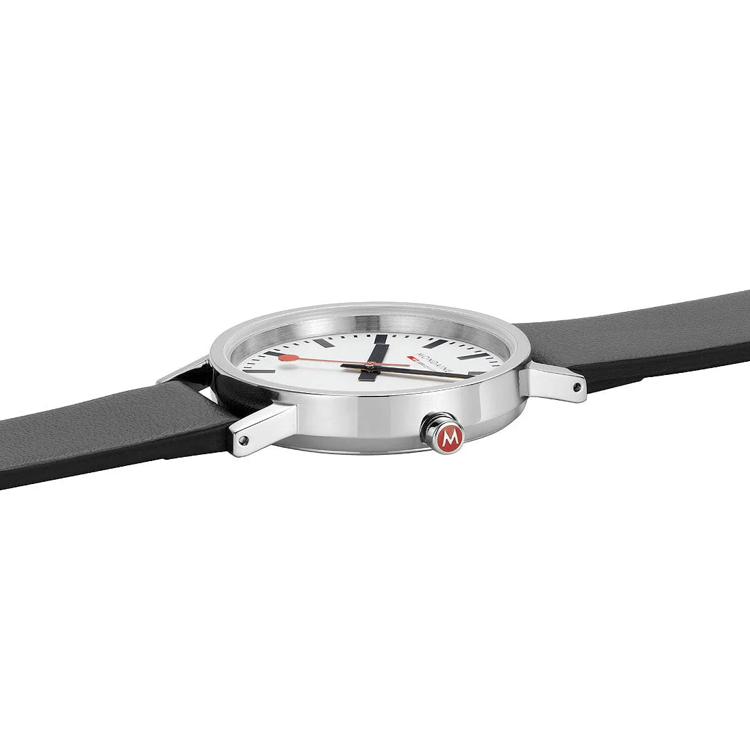 Mondaine Classic 36mm Ladies' White Watch - Image 4