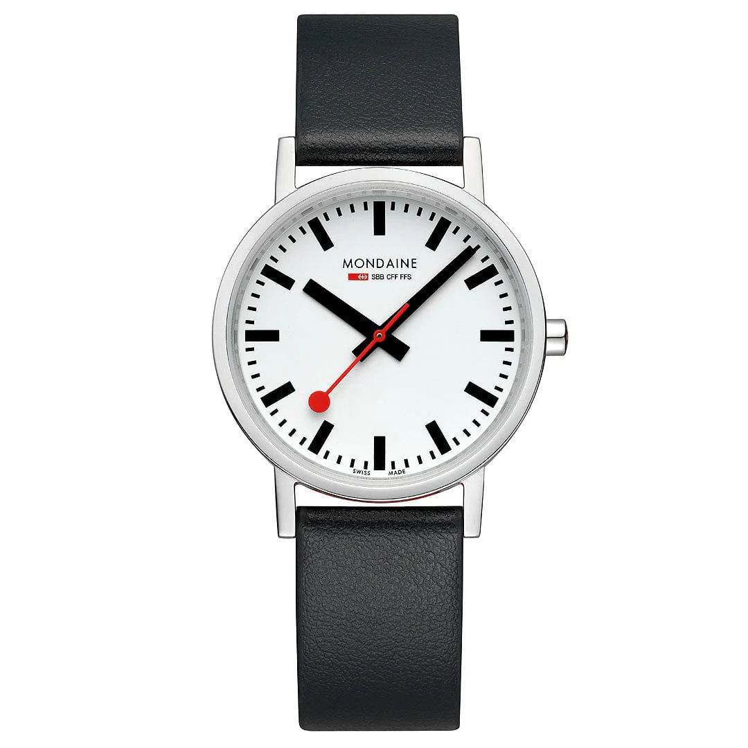 Mondaine Classic 36mm Ladies' White Watch - Image 6