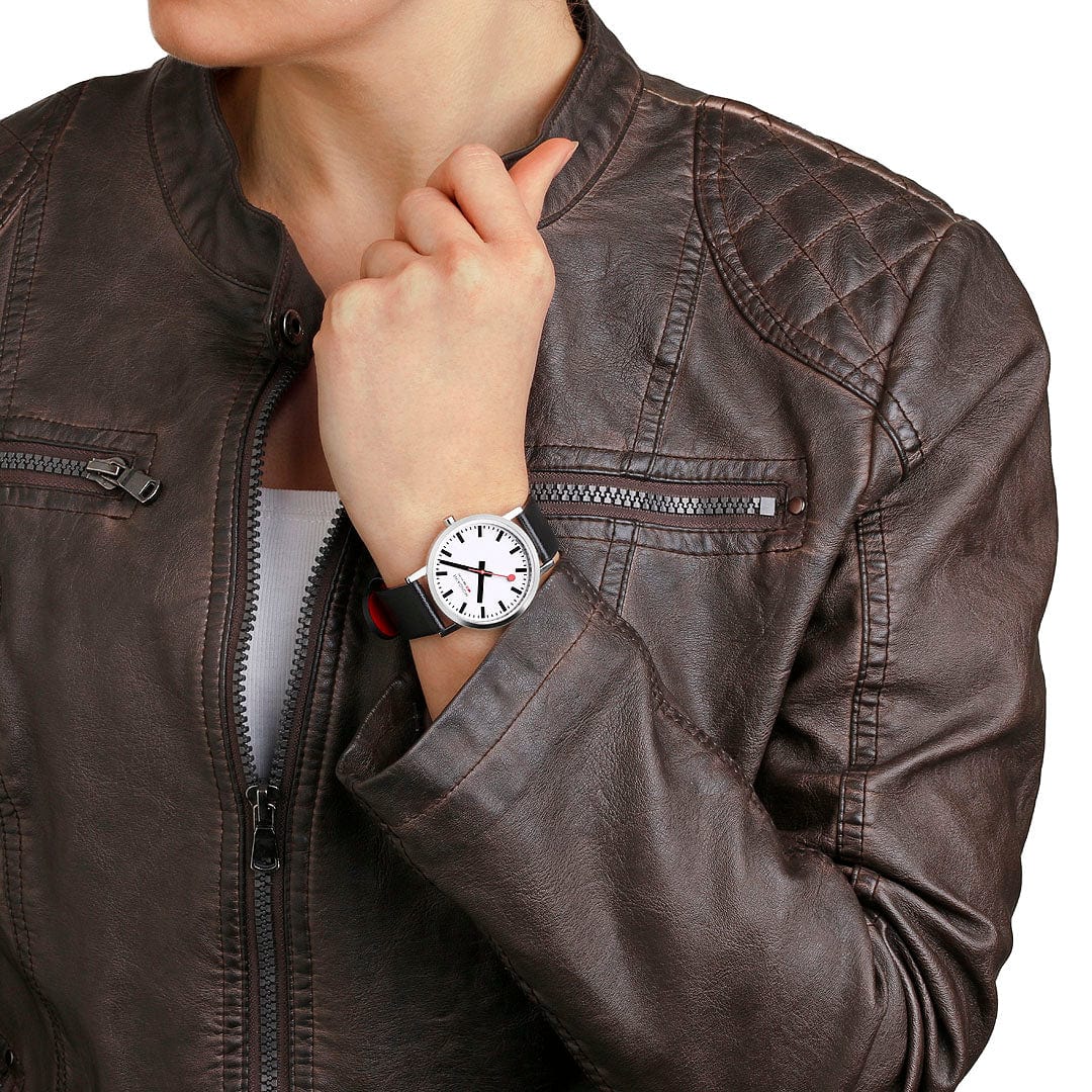 Mondaine Classic 36mm Ladies' White Watch - Image 8