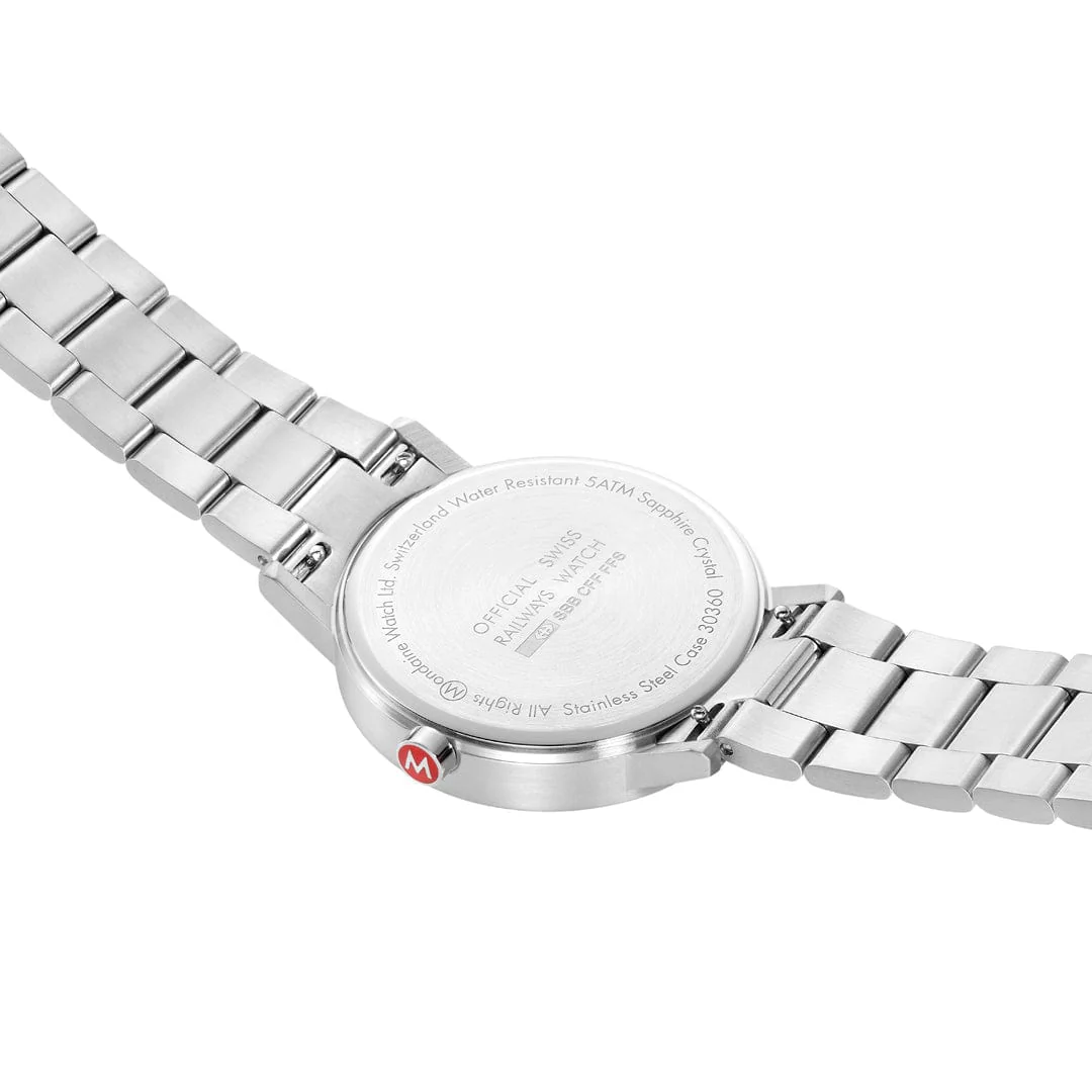 Mondaine Classic 40mm White Watch - Image 3