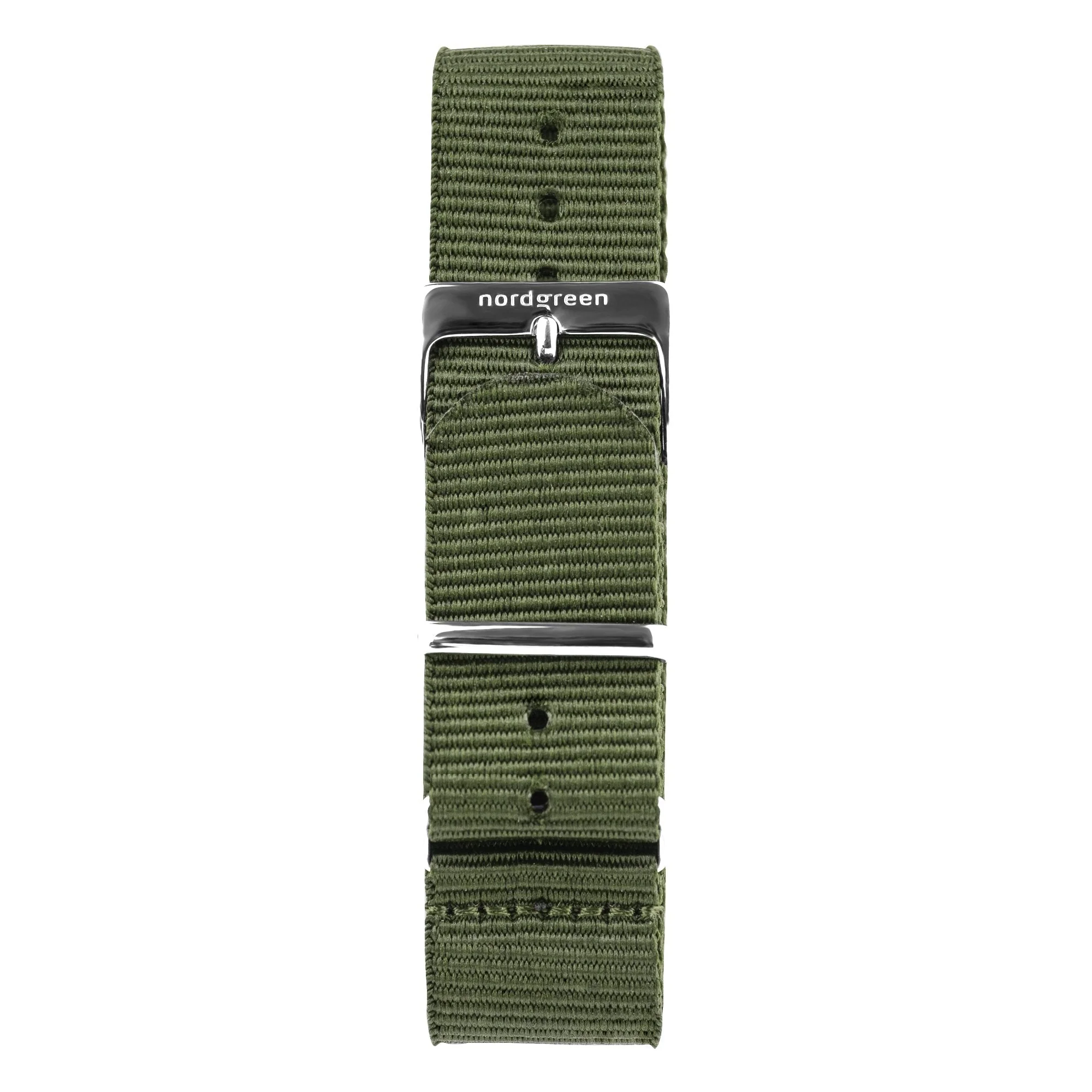 Nordgreen Native Army Green Nylon 36mm Silver Case Watch - Image 2
