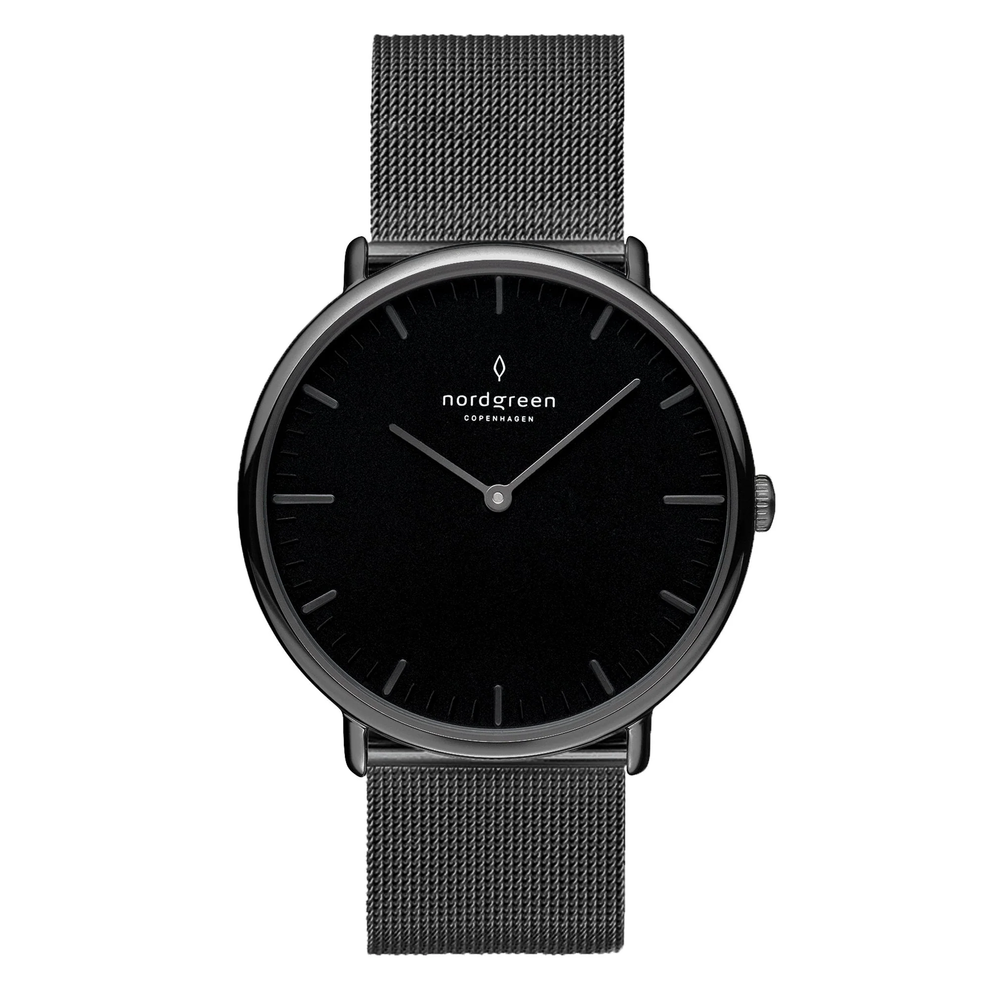 Nordgreen Native Gun Metal Mesh 36mm Gun Metal Case Watch