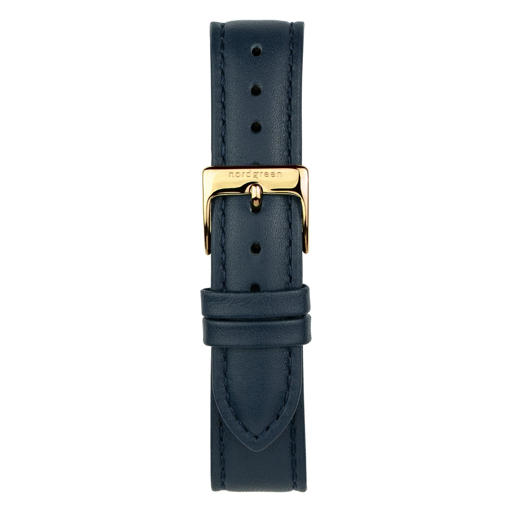 Nordgreen Native Navy Leather 36mm Gold Case Watch - Image 2