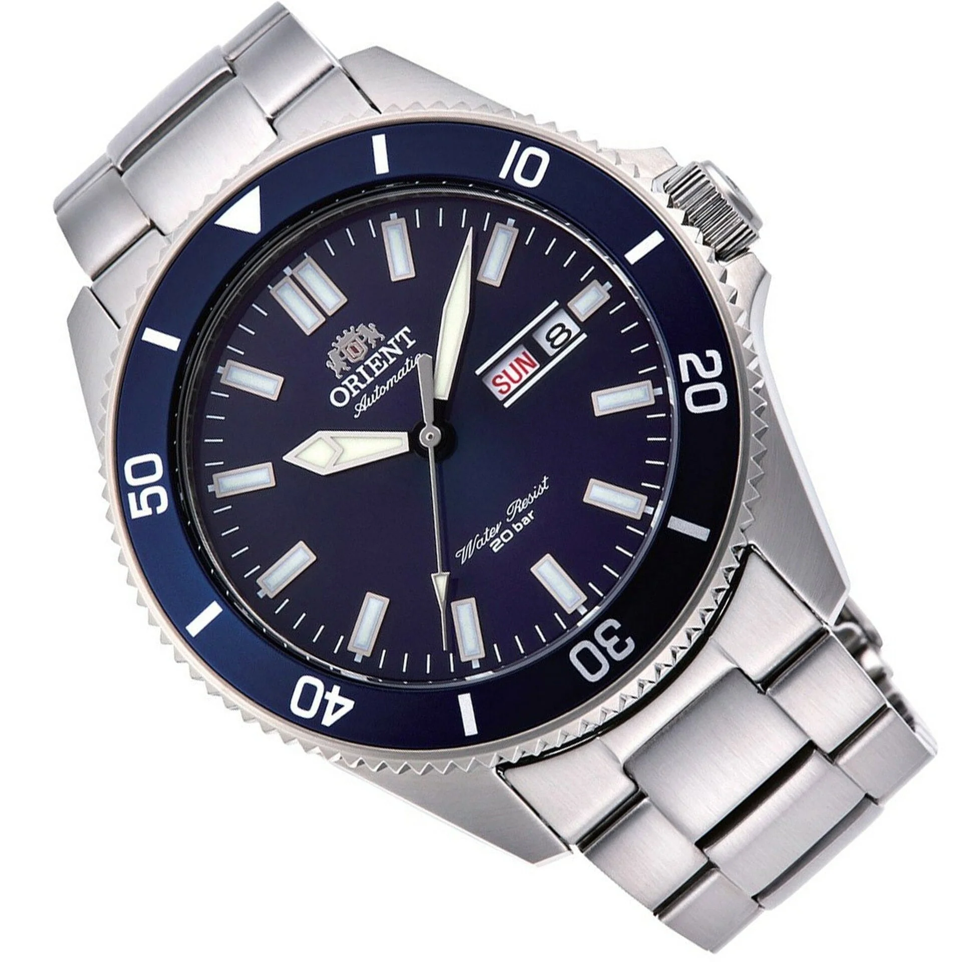Orient Mako III Men's Silver Watch - Image 3