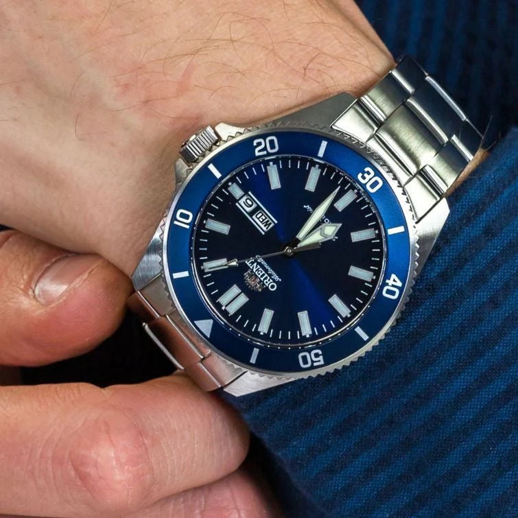 Orient Mako III Men's Silver Watch - Image 6