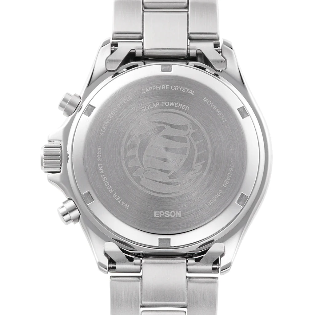 Orient Mako Solar Men's Silver Watch - Image 3