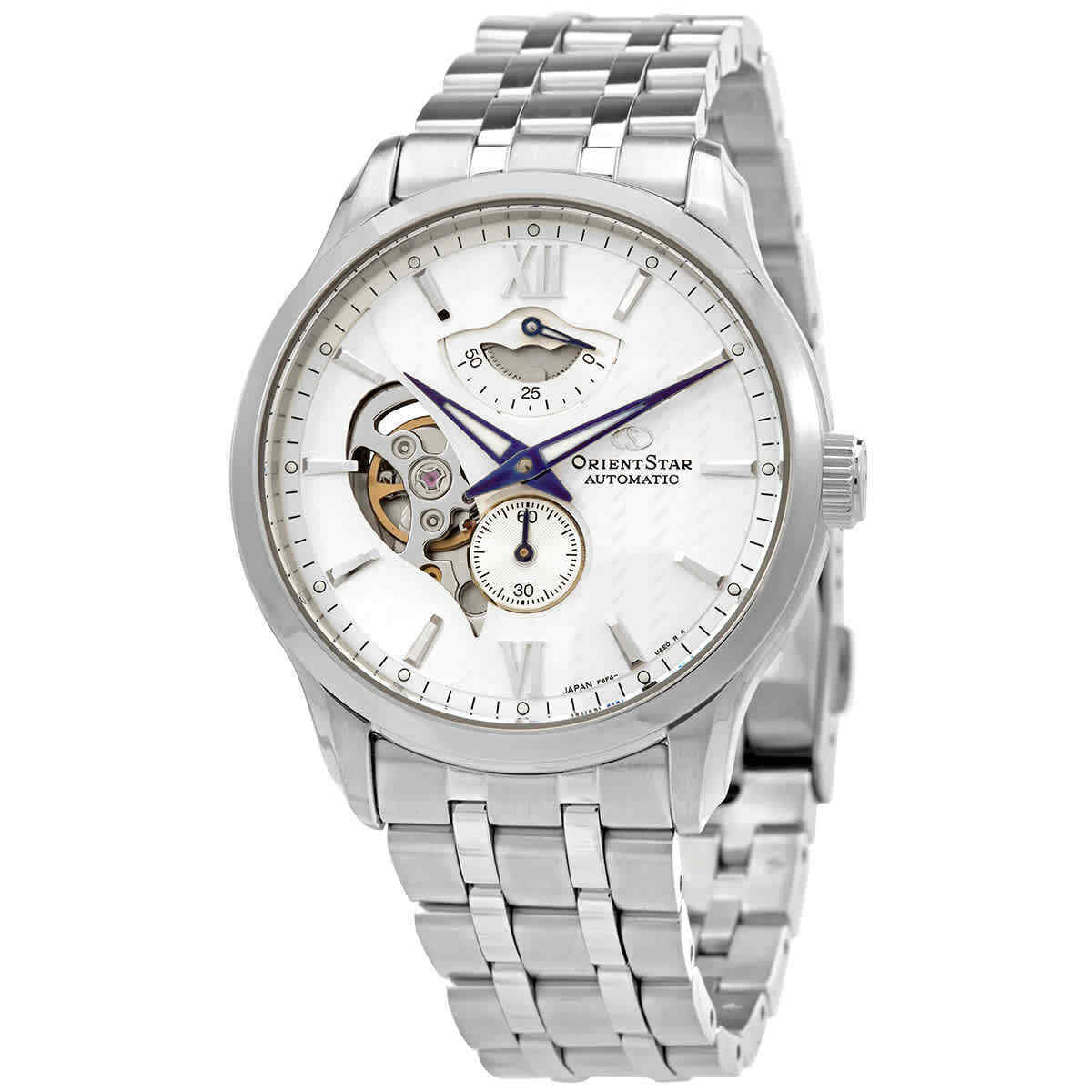 Orient Star Contemporary Layered Skeleton Men's Silver Watch