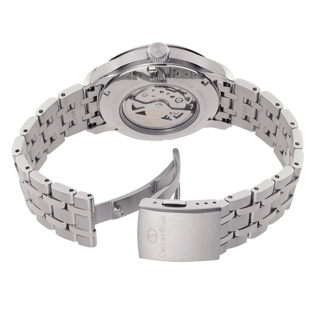 Orient Star Contemporary Layered Skeleton Men's Silver Watch - Image 5
