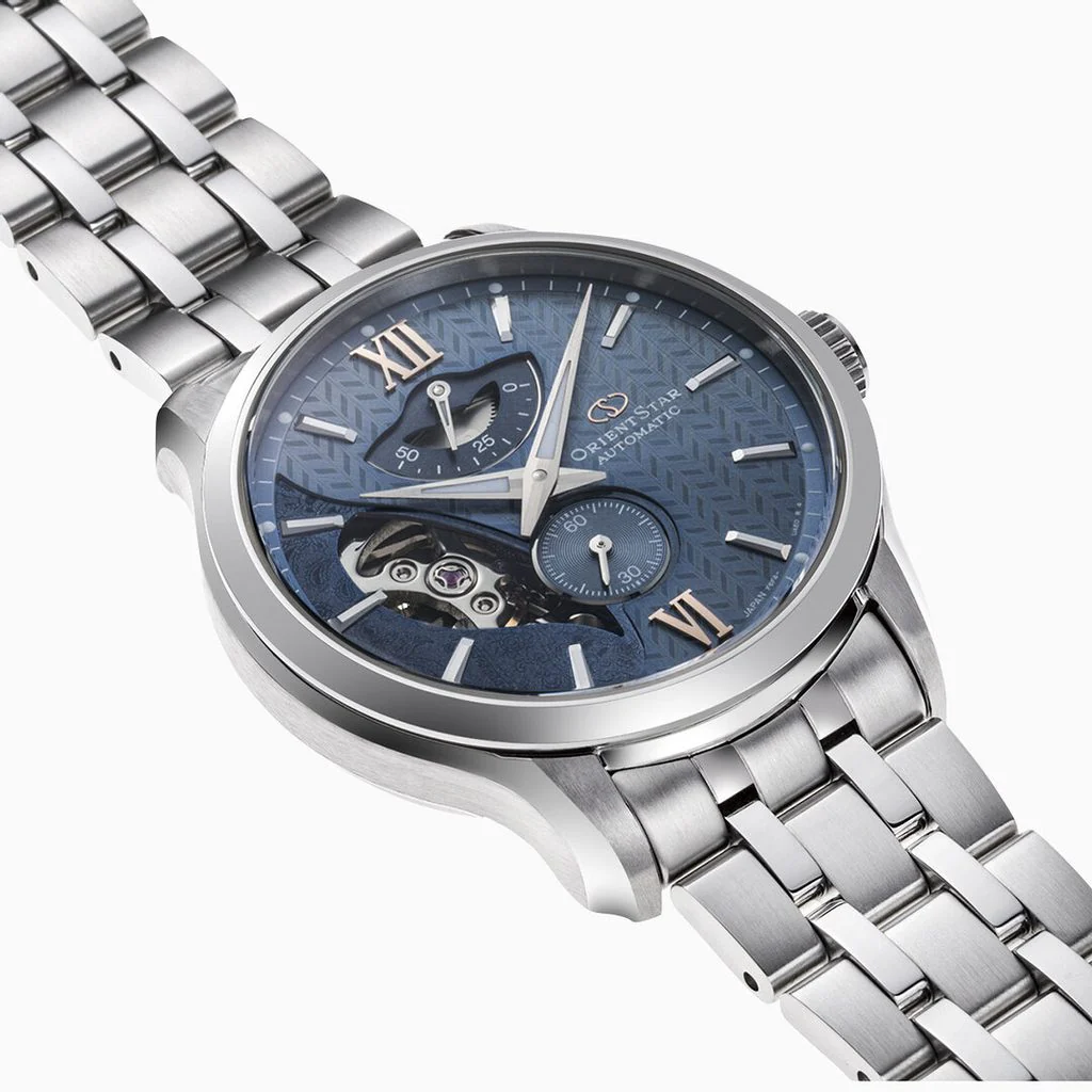 Orient Star Contemporary Layered Skeleton Men's Silver Watch - Image 6