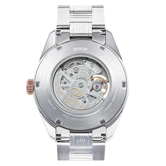 Orient Star Men's Ivory Silver Open Heart Automatic Watch RE-AV0123G - Image 2