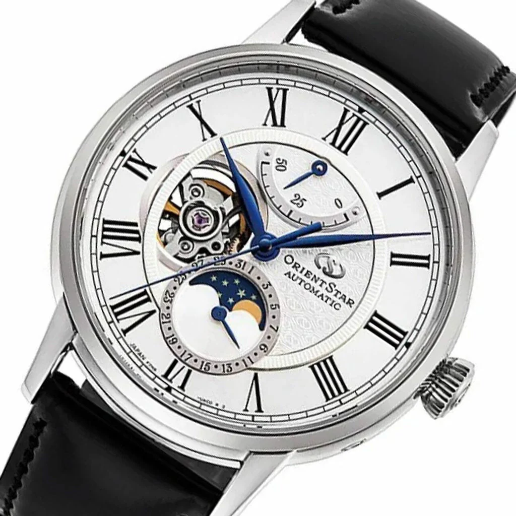 Orient Star Moon Phase Classic Men's Black Watch - Image 2