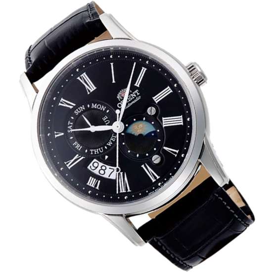 Orient Sun and Moon Men's Black Watch - Image 7