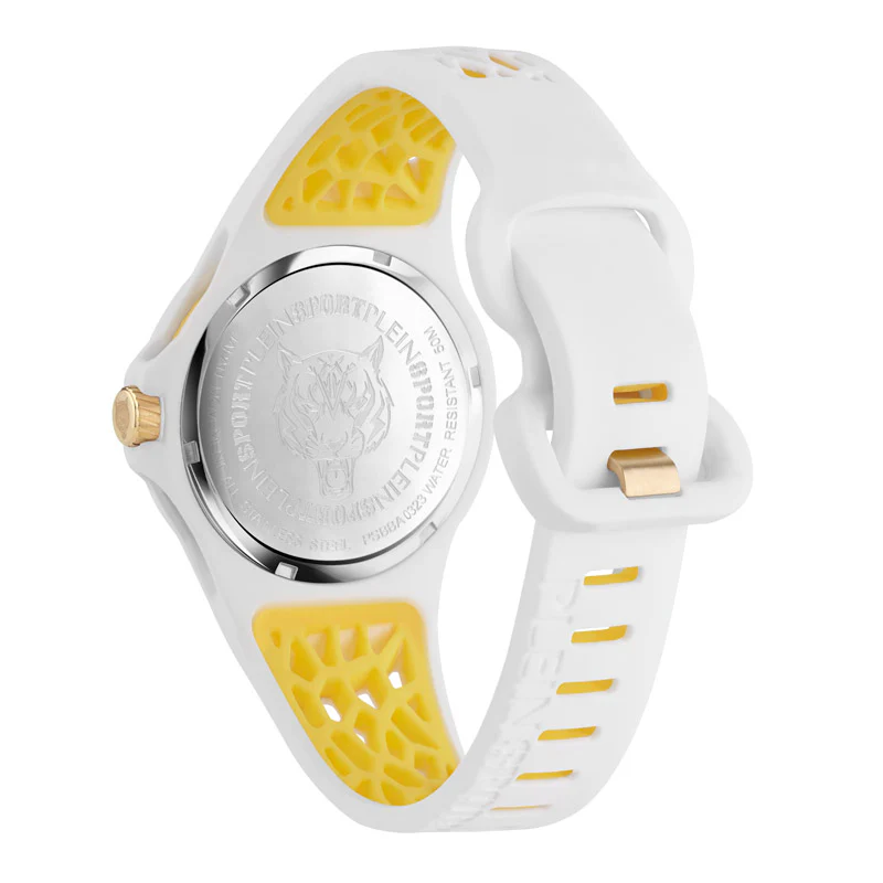 Plein Sport Thunderstorm Unisex White Watch - Image 2
