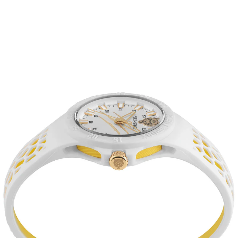 Plein Sport Thunderstorm Unisex White Watch - Image 3
