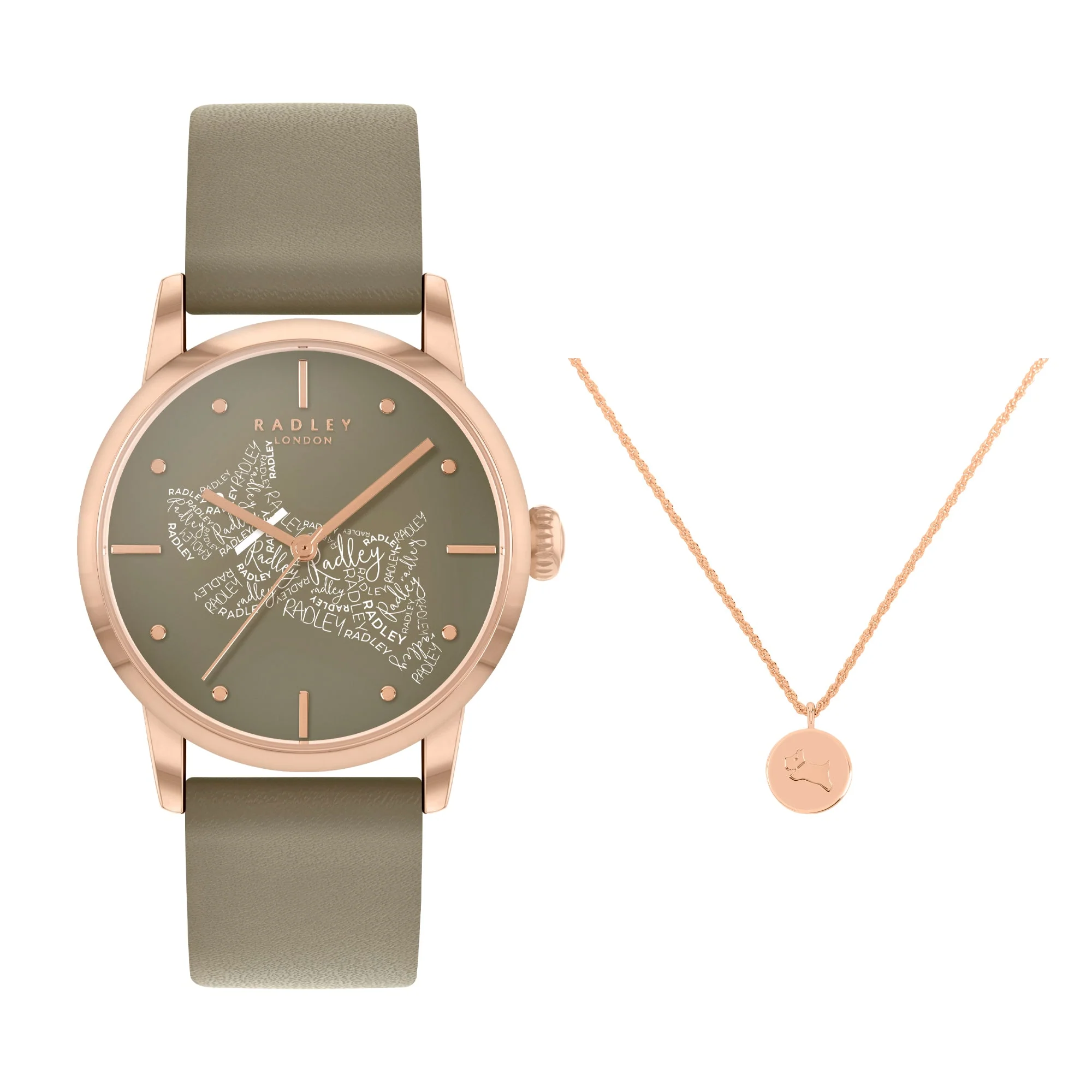 Radley Calligraghy Ladies Green Watch - Image 4